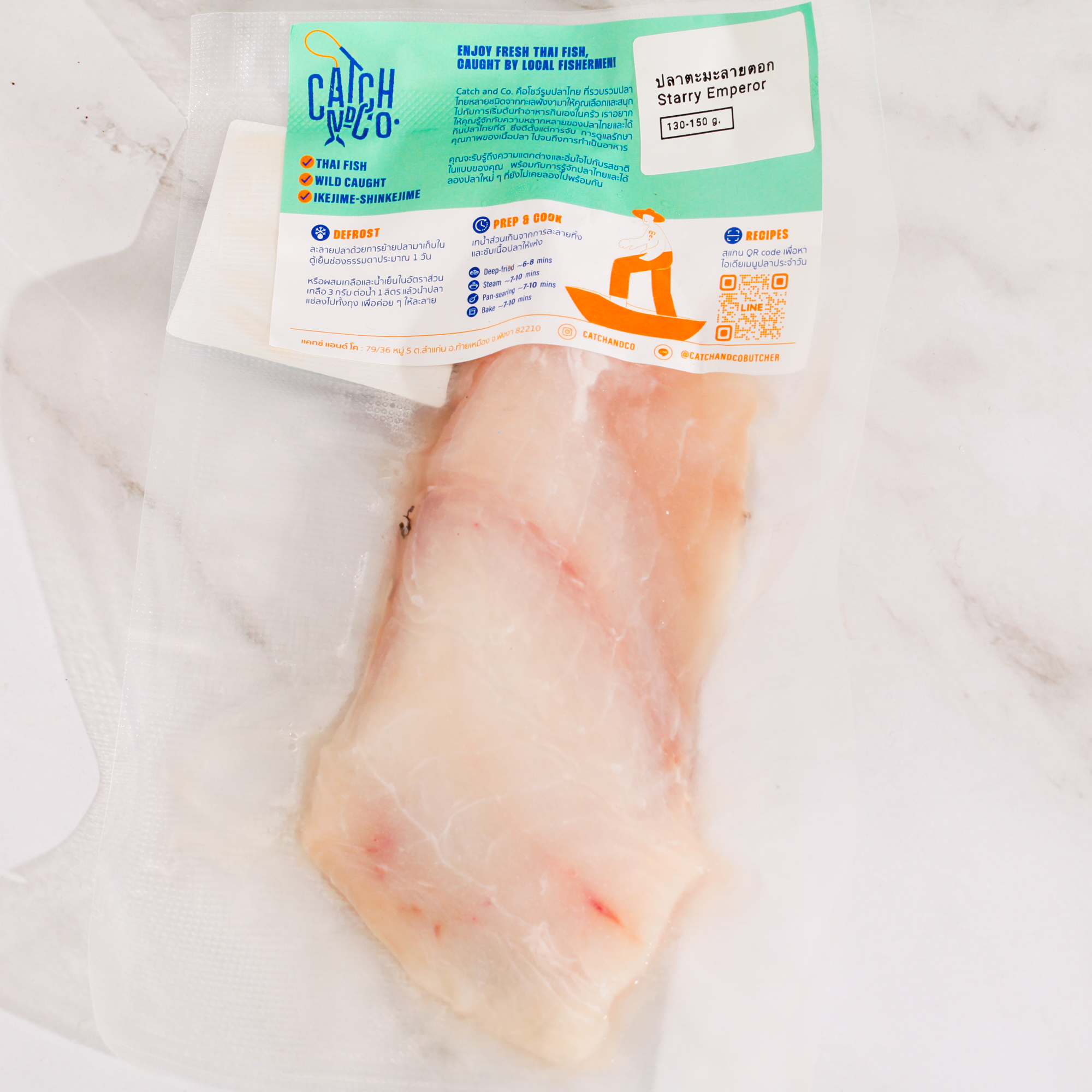 Wild Starry Emperor Fish Fillet (130-150g)